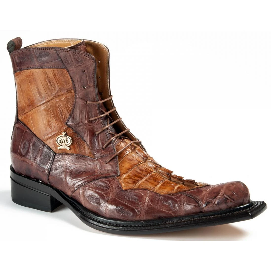 Mauri "Raffaello" 42742 Sport Rust / Brandy Genuine Baby Crocodile Hand Painted / Hornback Crocodile Tail Boots. 3 Mauri "Raffaello" 42742 Sport Rust / Brandy Genuine Baby Crocodile Hand Painted / Hornback Crocodile Tail Boots.