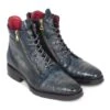 Paul Parkman ''41CNV62' Navy Genuine Genuine Crocodile / Calfskin Side Zipper Boots. 1 Paul Parkman ''41CNV62' Navy Genuine Genuine Crocodile / Calfskin Side Zipper Boots. -Shoe Style Shop paul parkman 41cnv62 navy genuine genuine crocodile calfskin side zipper boots 25953